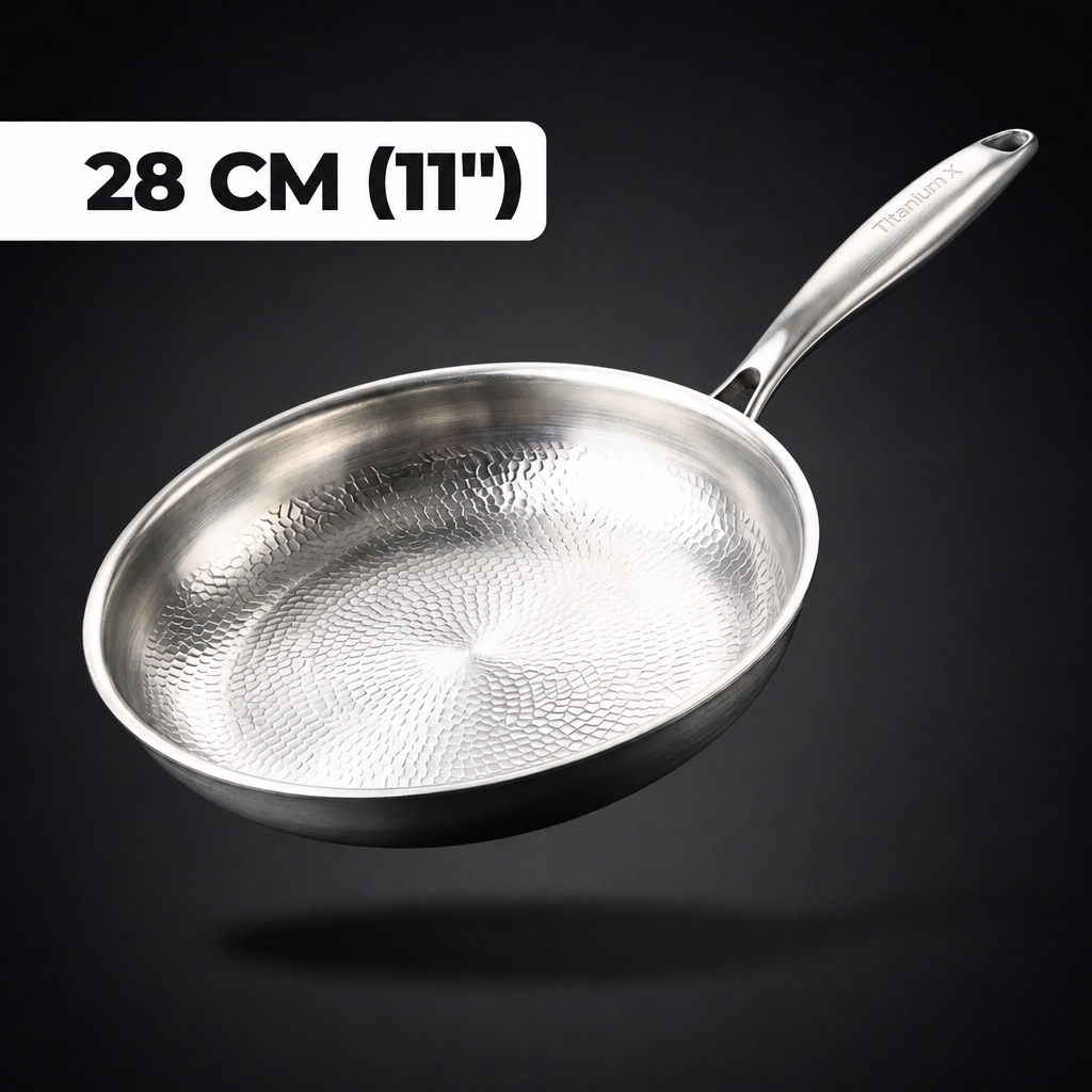 100% Pure Titanium Frying Pan — TITANIUM X - 10