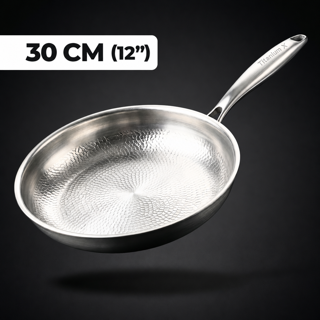 100% Pure Titanium Frying Pan — TITANIUM X - 11