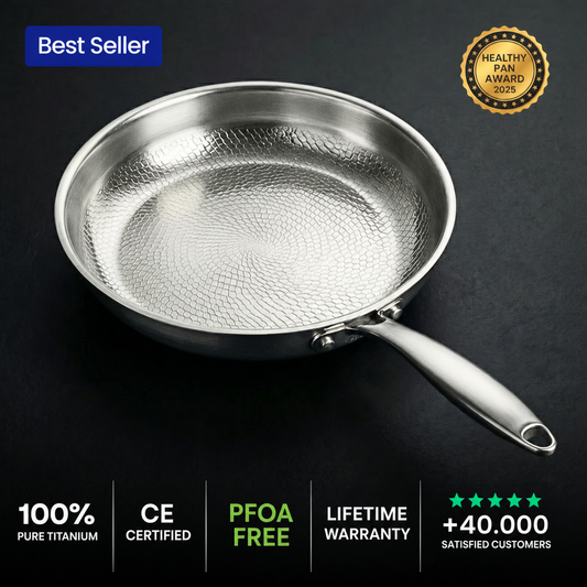 100% Pure Titanium Frying Pan — TITANIUM X - 1