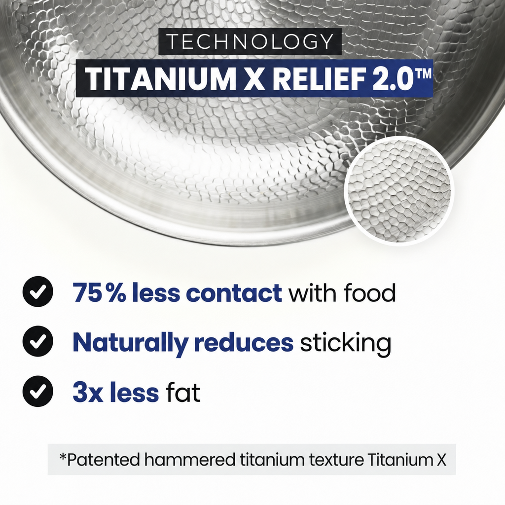 100% Pure Titanium Frying Pan — TITANIUM X - 3