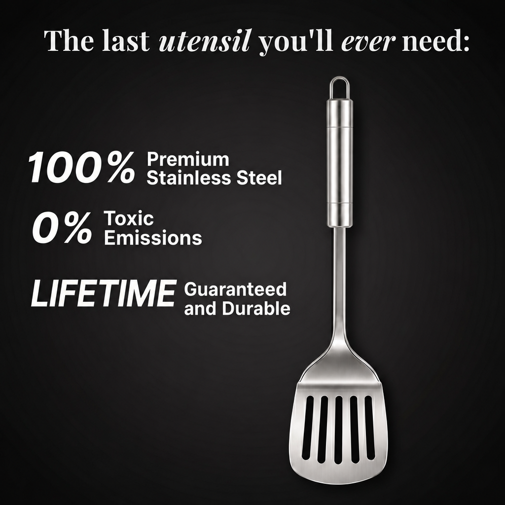 Set of 5 Stainless Steel Utensils — TITANIUM X - 3