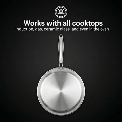 100% Pure Titanium Crepe Pan (11" / 28 cm) — TITANIUM X - 4