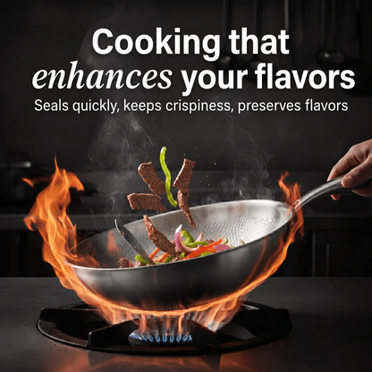 100% Pure Titanium Wok (11" / 28 cm) — TITANIUM X - 4