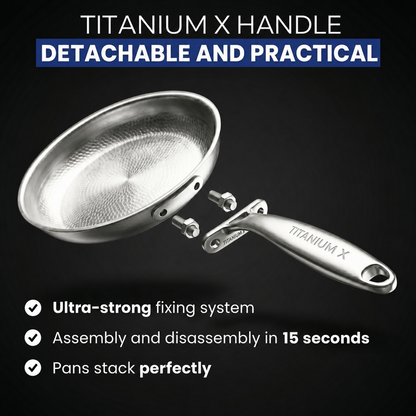 100% Pure Titanium Frying Pan — TITANIUM X - 4