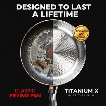 100% Pure Titanium Frying Pan — TITANIUM X - 5