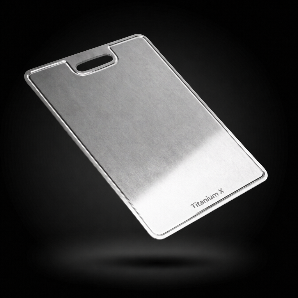 100% Pure Titanium Cutting Board — TITANIUM X - 5